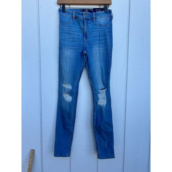 NWT Hollister High Rise‎ Jean Legging, Distressed, Sz 6L / 28L - Picture 1 of 8